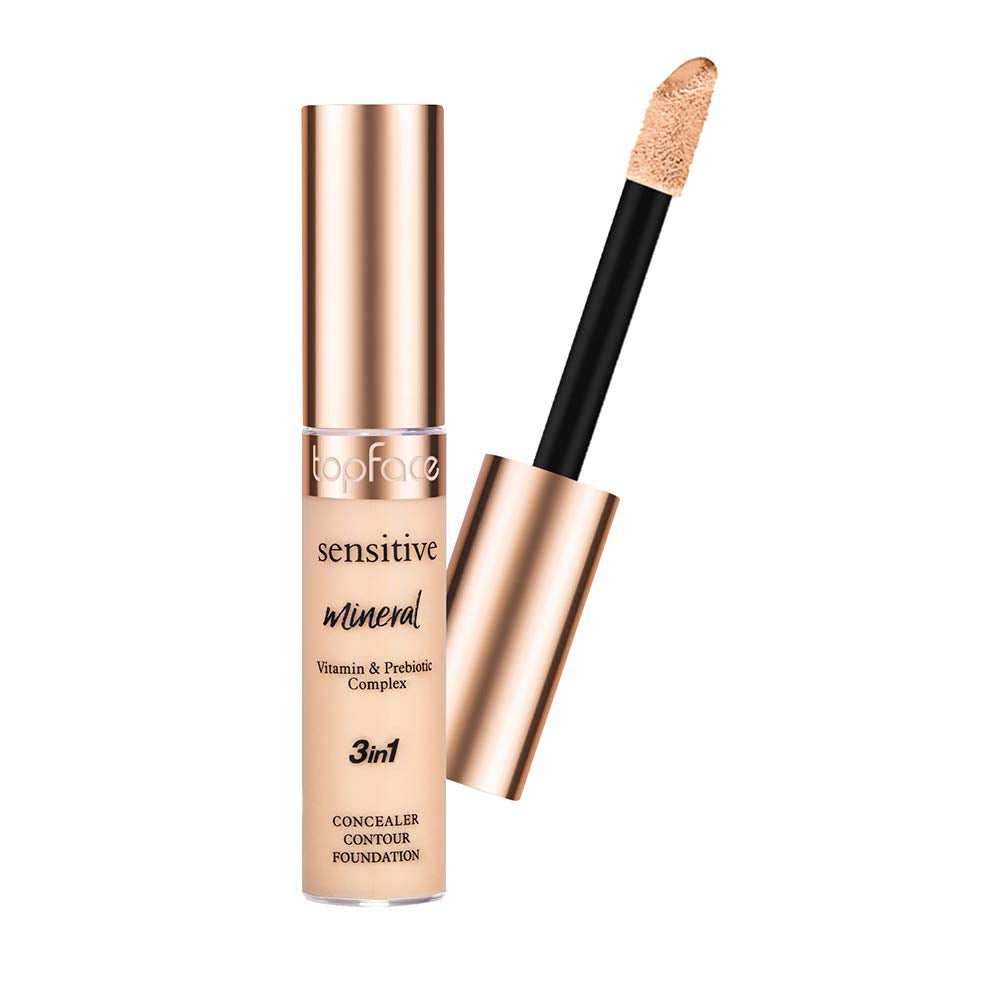 TOPFACE SENSITIVE MINERAL 3 EN 1 CONCEALER CONTOUR FOUNDATION