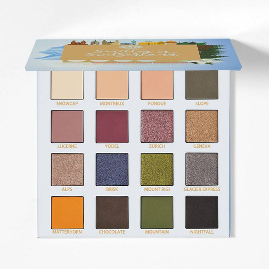BH Cosmetics Smitten in Switzerland 16 Color Eyeshadow Palette Minoustore