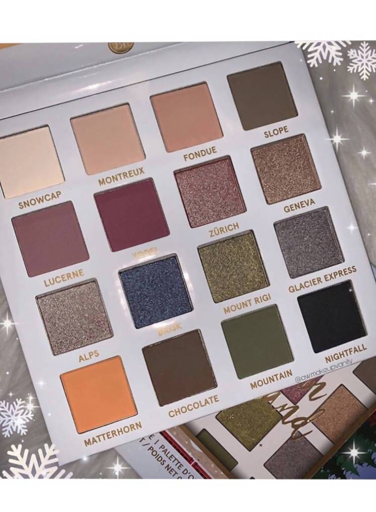 BH Cosmetics Smitten in Switzerland 16 Color Eyeshadow Palette Minoustore