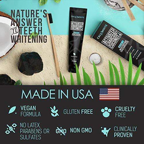 Cali White TEETH WHITENING TOOTHPASTE, MADE IN USA Minoustore