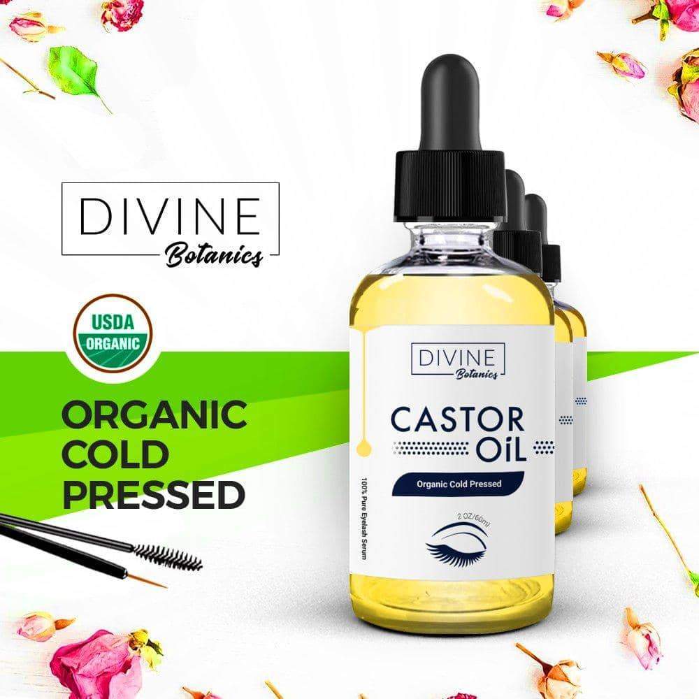 Castor Oil 100% Pure USDA Organic Set of 10 Brushes Minoustore