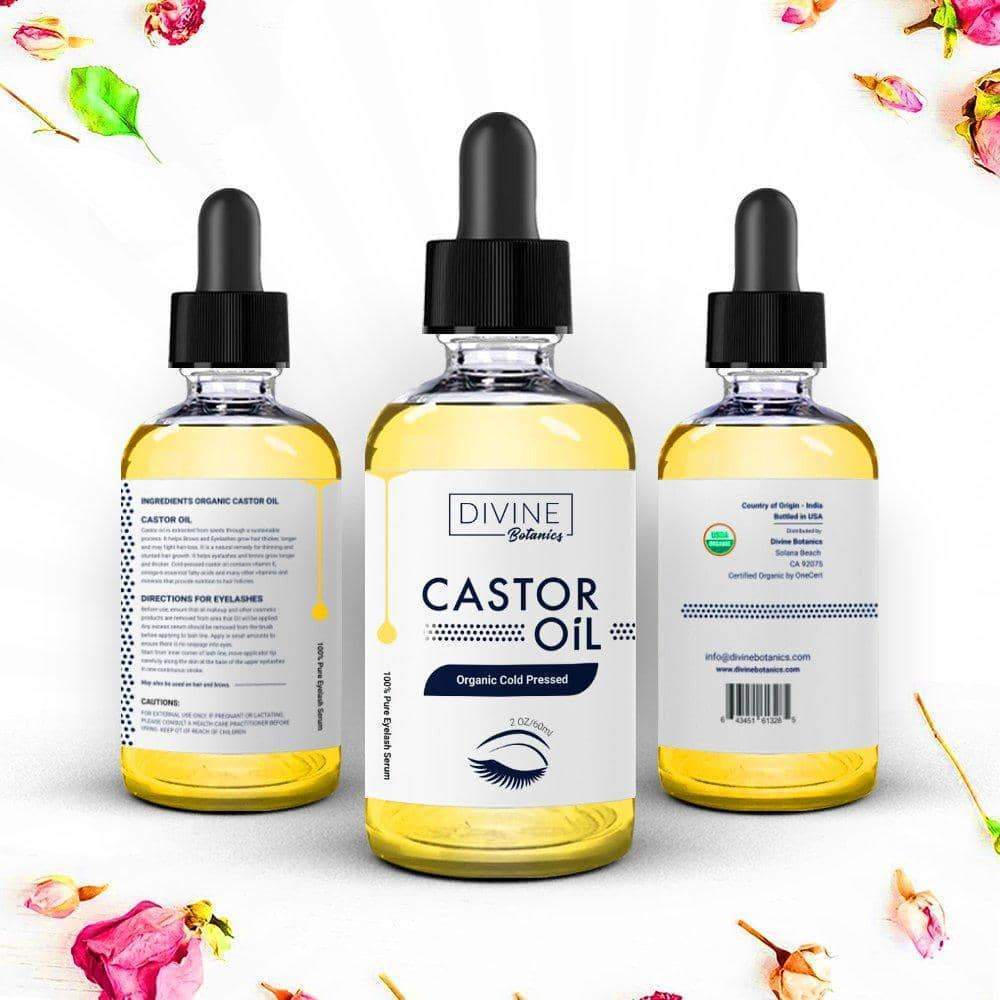 Castor Oil 100% Pure USDA Organic Set of 10 Brushes Minoustore