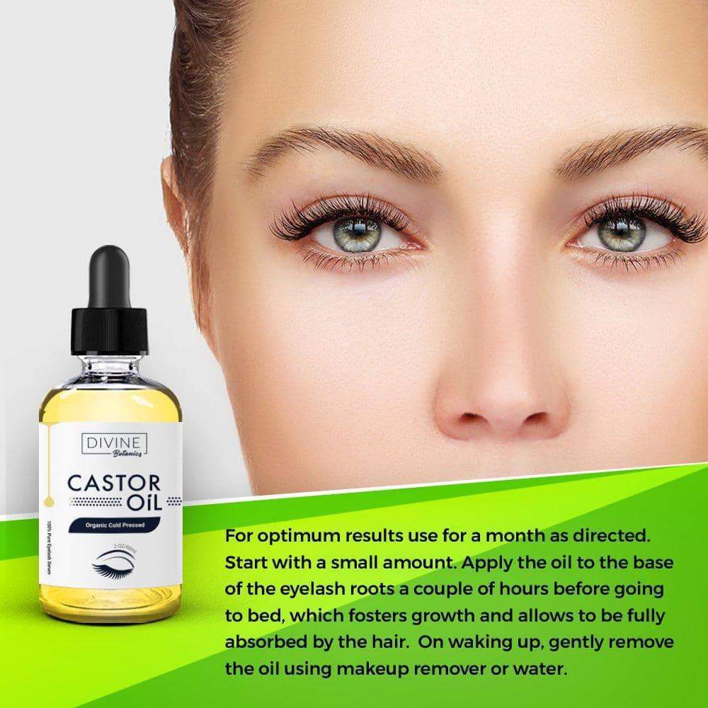 Castor Oil 100% Pure USDA Organic Set of 10 Brushes Minoustore