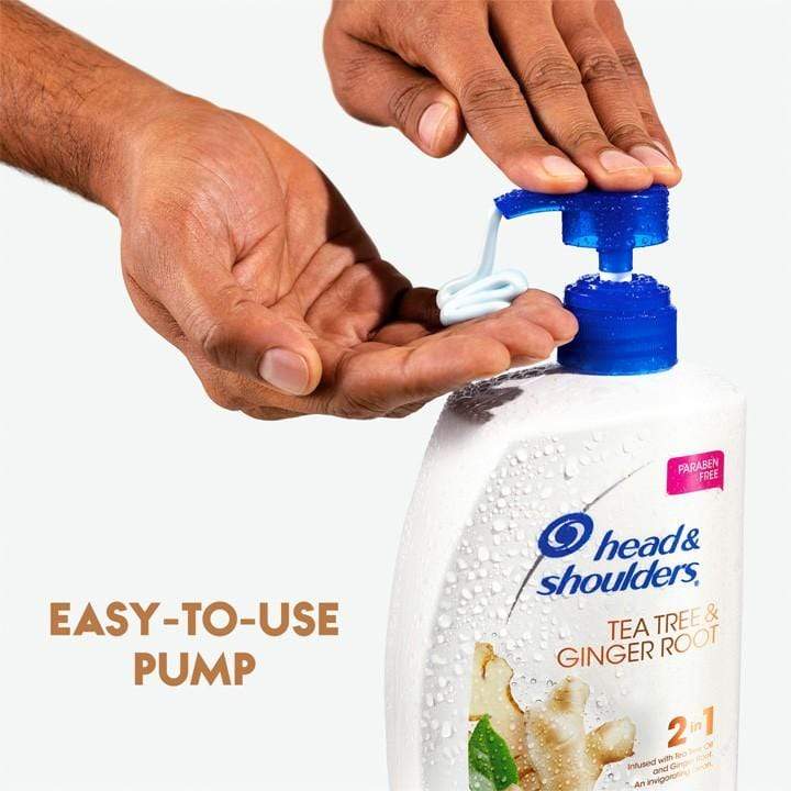 Head & Shoulders Tea Tree & Ginger Root 2-in-1 Shampoo & Conditioner Minoustore