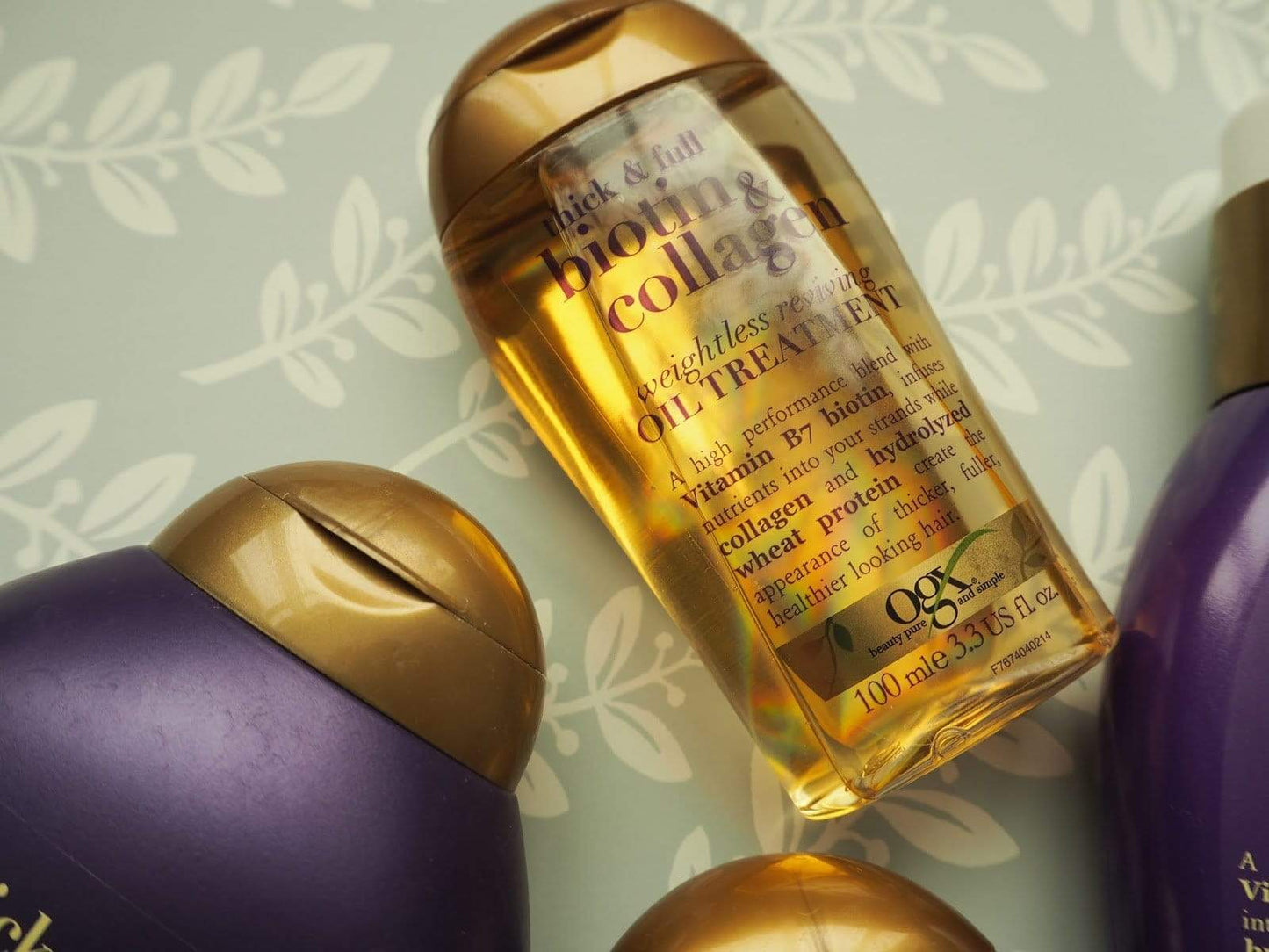 OGX Thick & Full Biotin & Collagen Weightless Healing Oil Treatment Minoustore