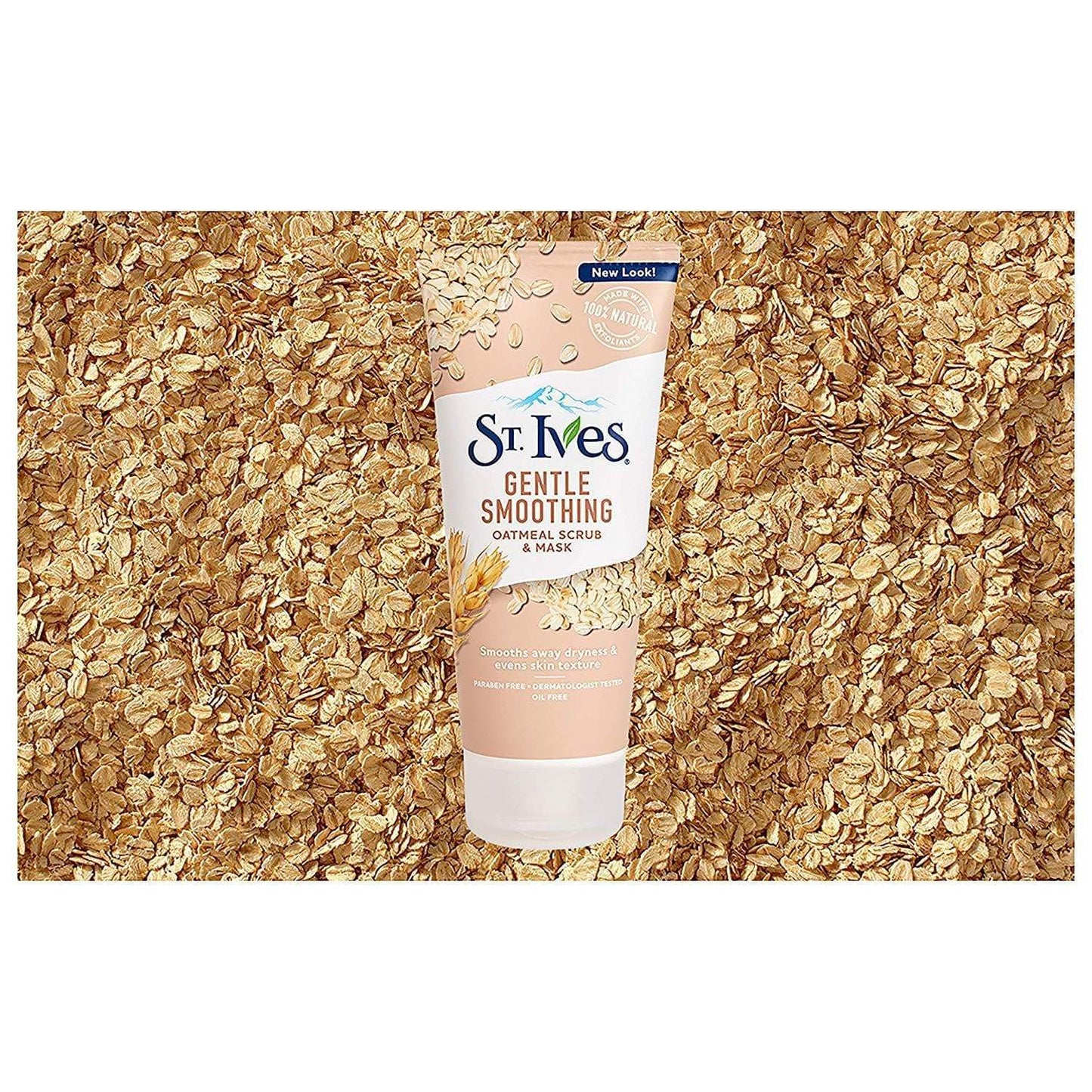 St Ives Gentle Smoothing Face Scrub and Mask, Oatmeal Minoustore
