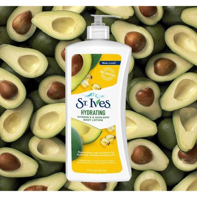 St. Ives hydrating vitamin E & avocado body lotion Minoustore