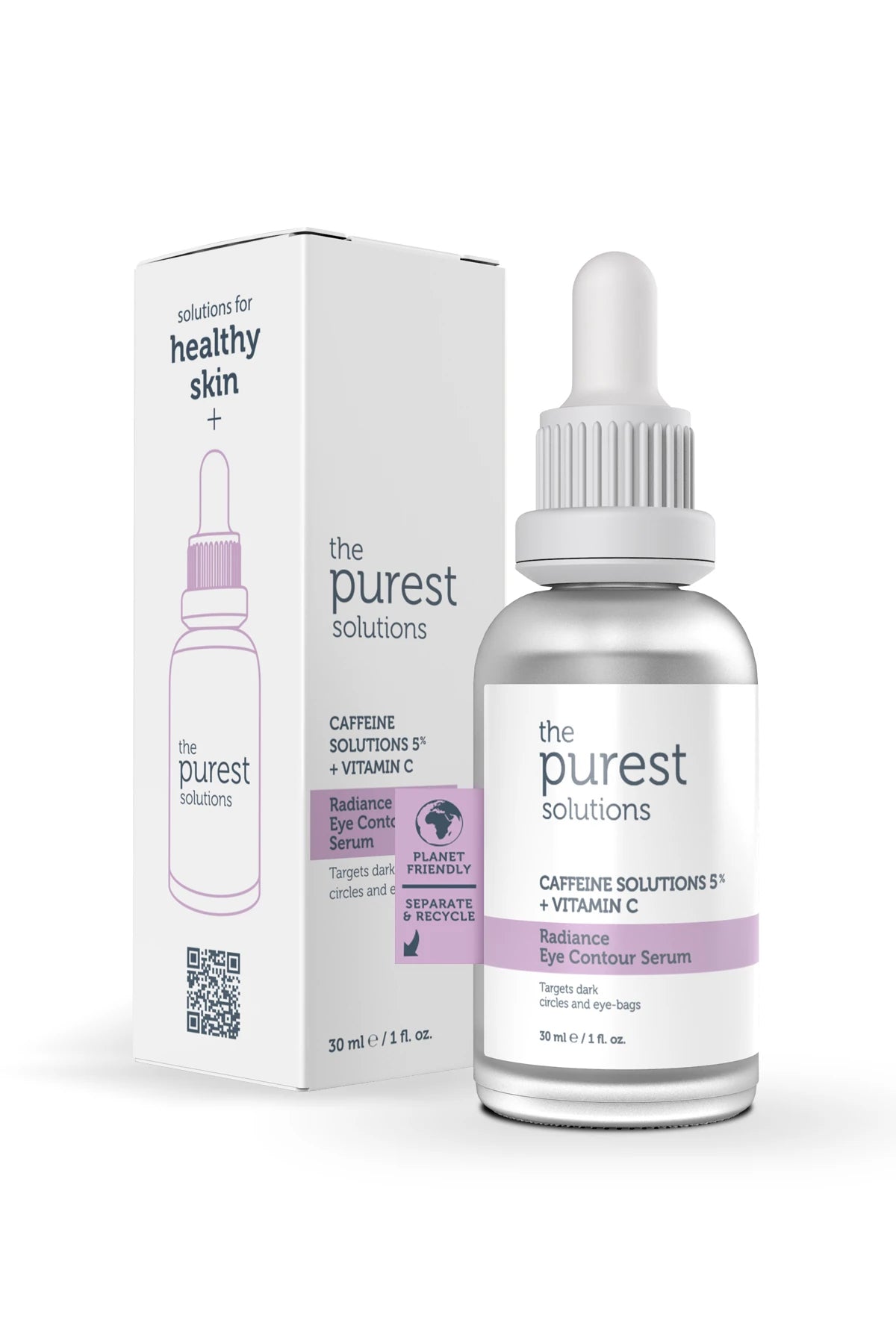 The Purest Solutions Caffeine 5% + Vitamin C Radiance Eye Contour Serum Minoustore