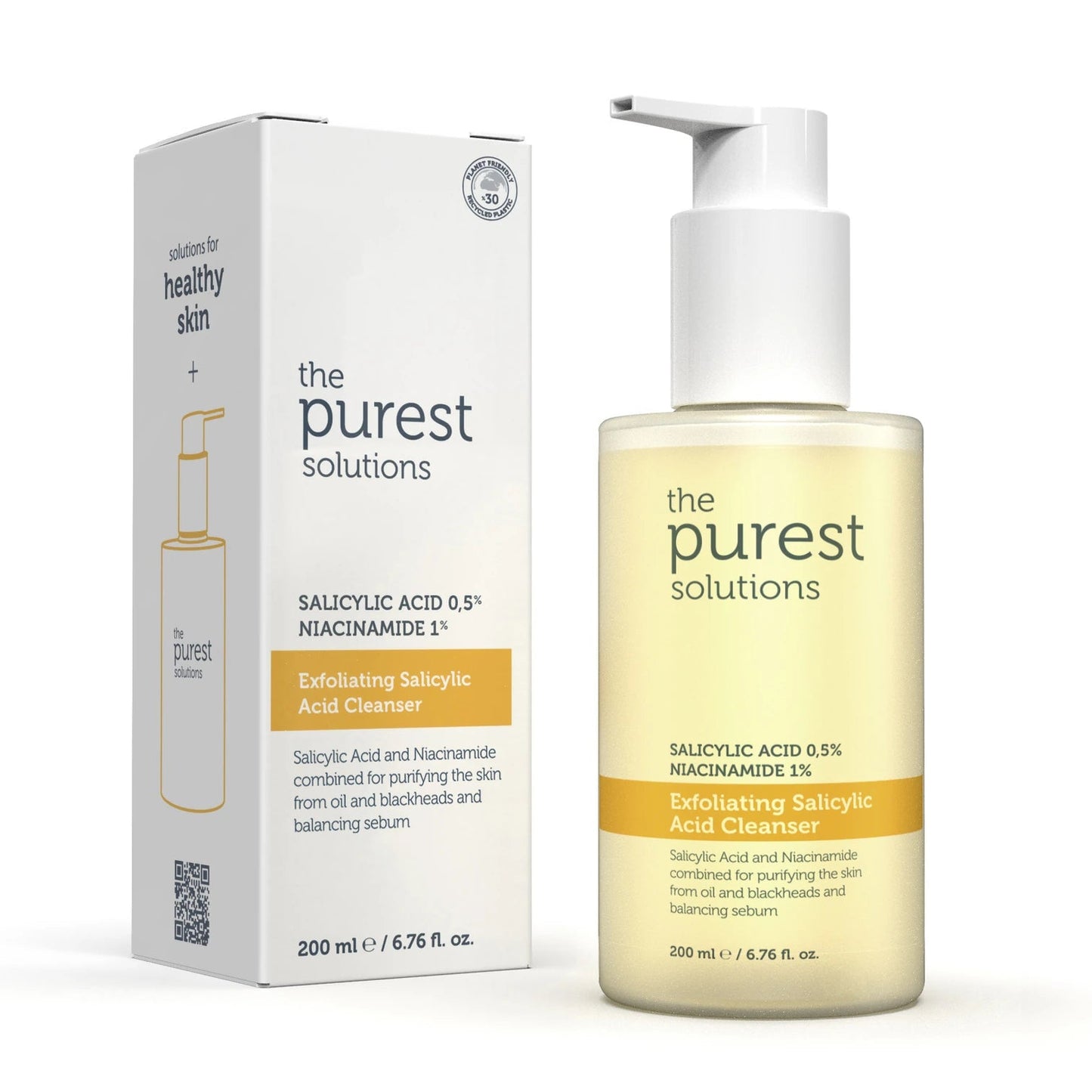The purest solutions Exfoliating Salicylic Acid Cleanser 0,5 % Salicylic Acid, 1% Niacinamide Minoustore