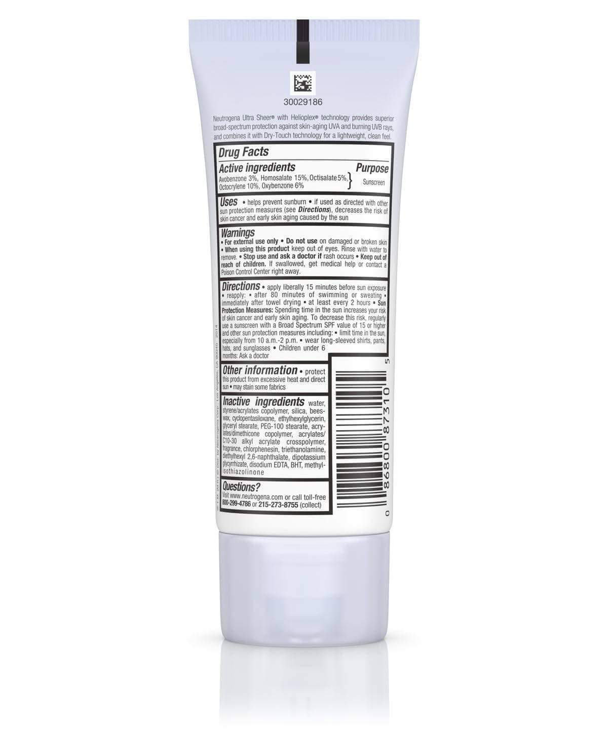 Ultra Sheer® Dry-Touch Sunscreen SPF 100+ Minoustore