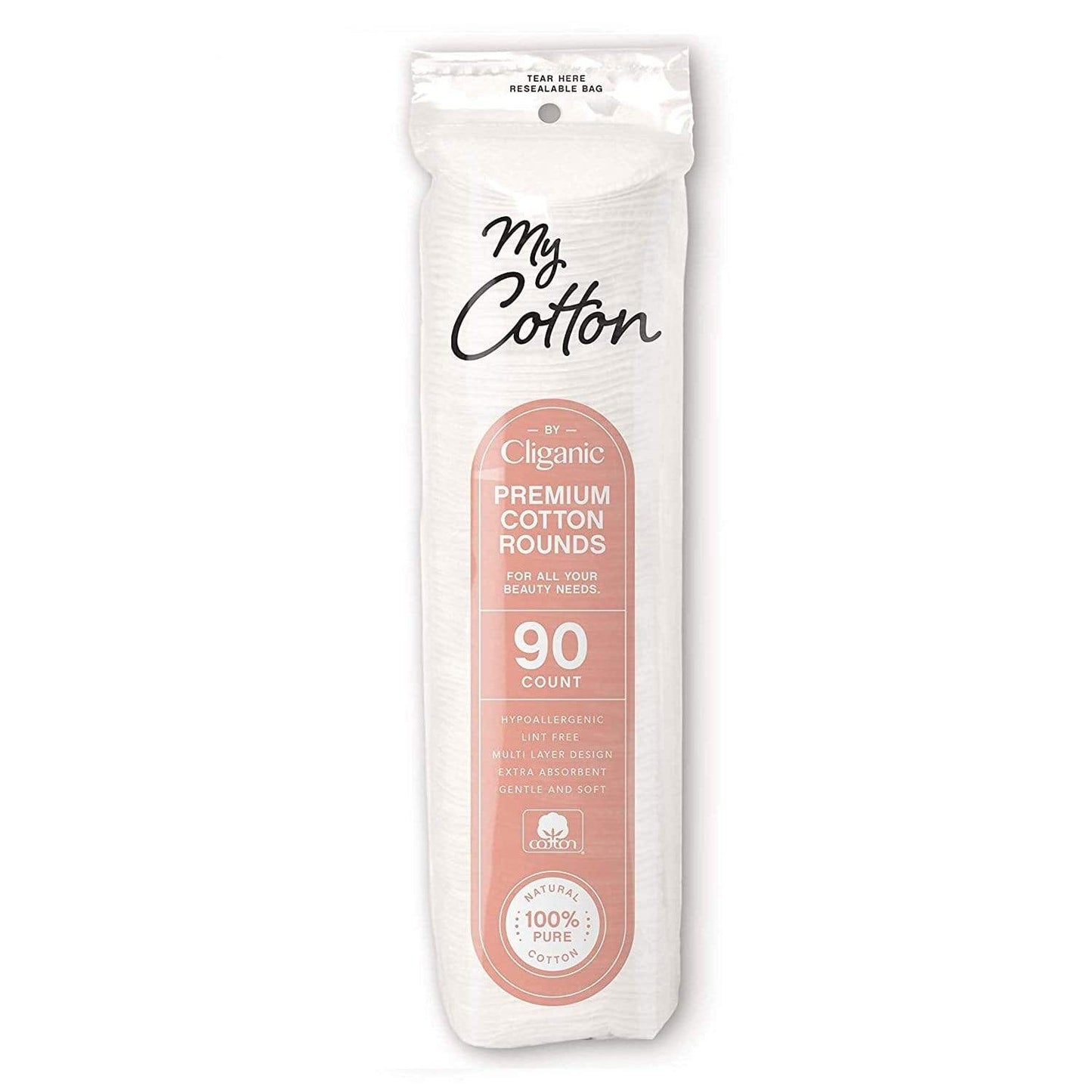 cliganic cotton rounds 90 count Minoustore