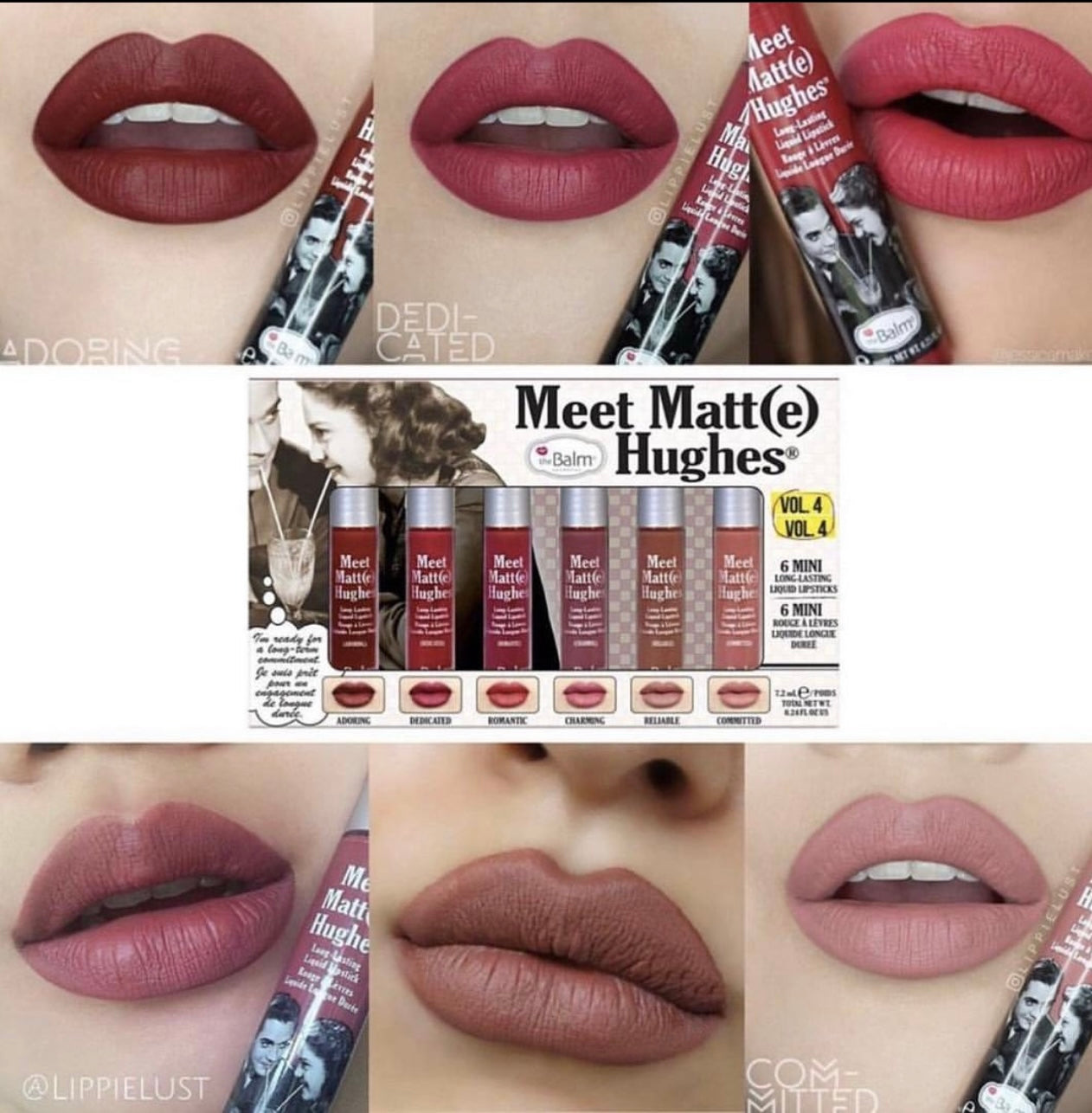 theBalm 6-Piece Meet Matte Hughes Mini Kit Vol 4 Minoustore