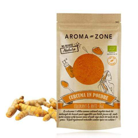 AROMA ZONE COLORANT VÉGÉTAL CURCUMA BIO EN POUDRE 100G