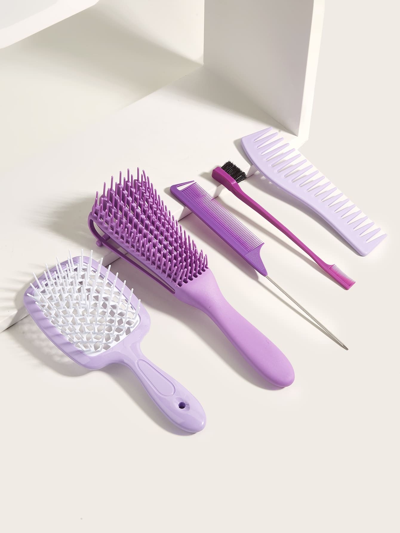 5pcs Hair Brush & Comb Set Minoustore