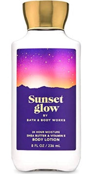 Bath and Body Works Sunset Glow Super Smooth Body Lotion Sets Gift For Women 8 Oz Minoustore