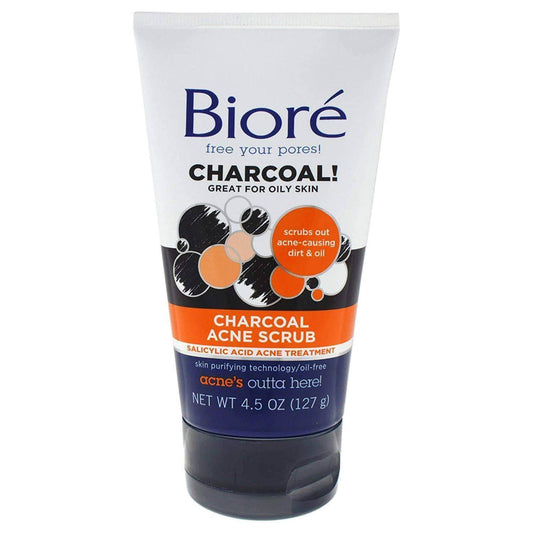 Biore Charcoal Acne Scrub for Oily Skin Minoustore