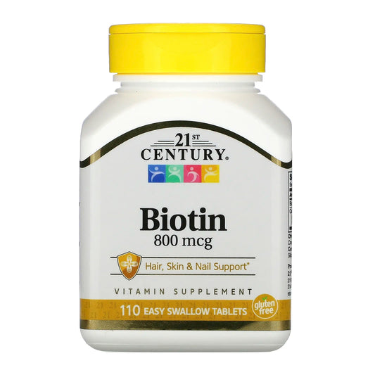 Biotin, 800 mcg, 110 Easy Swallow Tablets Minoustore