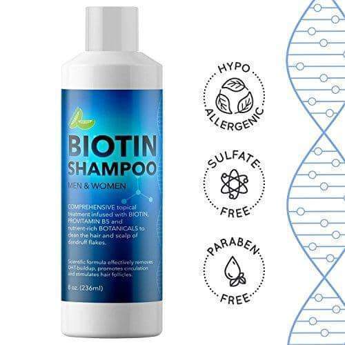 Biotin Shampoo for Hair Growth B-Complex Formula Minoustore