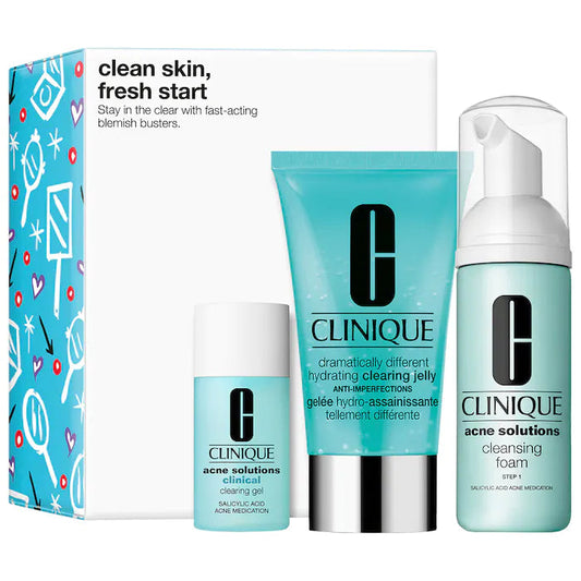 CLINIQUE Clean Skin, Fresh Start Acne Solutions Kit Minoustore