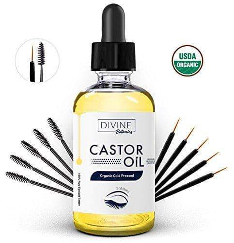 Castor Oil 100% Pure USDA Organic Set of 10 Brushes Minoustore