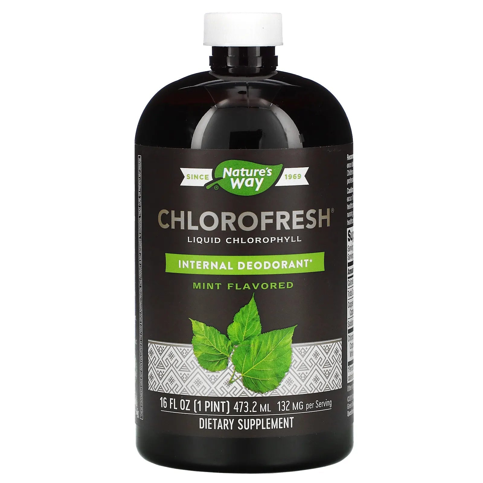 Chlorofresh, Liquid Chlorophyll, Mint, 132 mg, 16 fl oz (473.2 ml) Minoustore