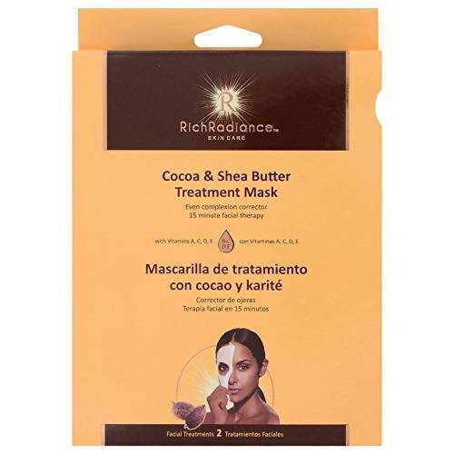 Cocoa & Shea Butter Treatment Facial Mask by RichRadiance , (2 Pack) Minoustore