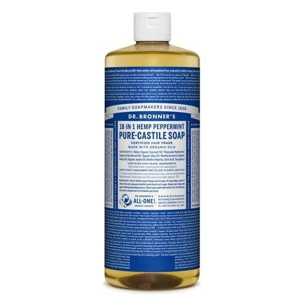 Dr. Bronner's Peppermint Pure-Castile Liquid Soap Minoustore