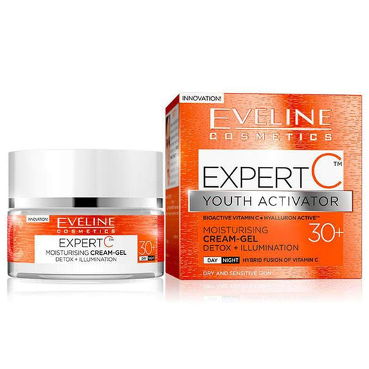 EVELINE EXPERT C YOUTH ACTIVATOR MOISTURISING CREAM DETOX+ILLUMINATION 30+ Minoustore