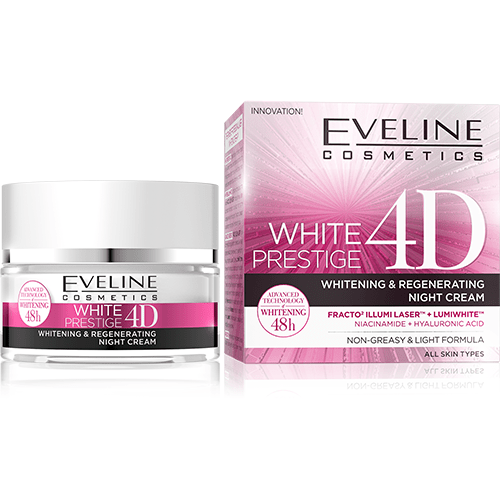 Eveline WHITE PRESTIGE 4D INTENSIVE WHITENING NIGHT CREAM 50ML Minoustore