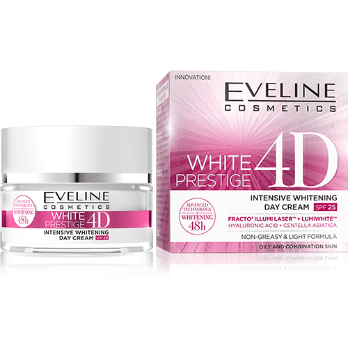 Eveline WHITE PRESTIGE 4D WHITENING DAY CREAM 50ML Minoustore