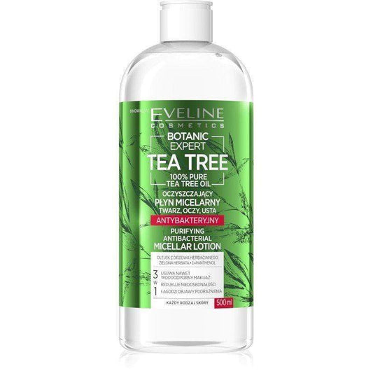 Eveline botanic expert tea tree purifying micellar lotion 500ml Minoustore