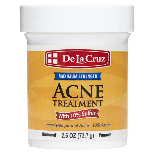 De La Cruz® Acne Treatment Maximum Strength with 10% Sulfur 2.6 OZ. (73.7 g)