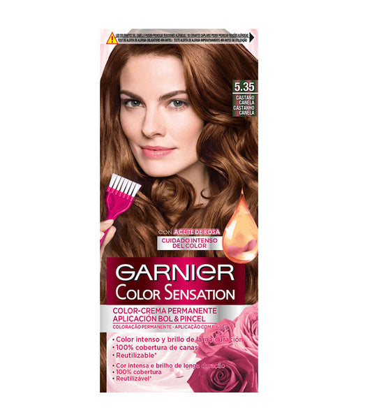Garnier Color Sensation Brown Hair Dye Permanent Minoustore