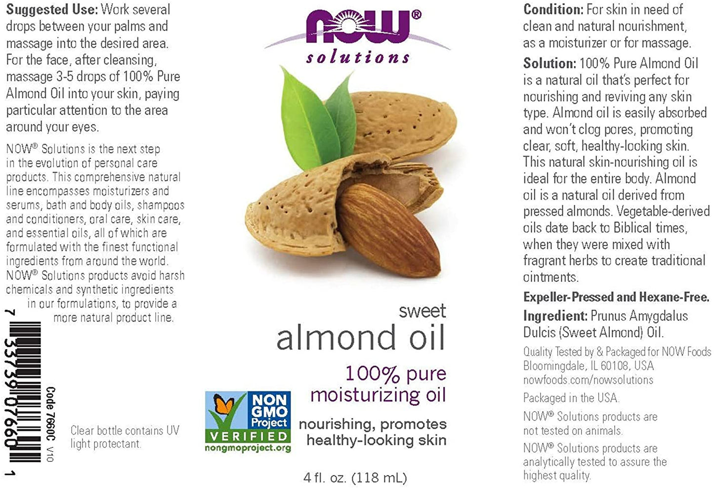 NOW Solutions, Sweet Almond Oil Minoustore