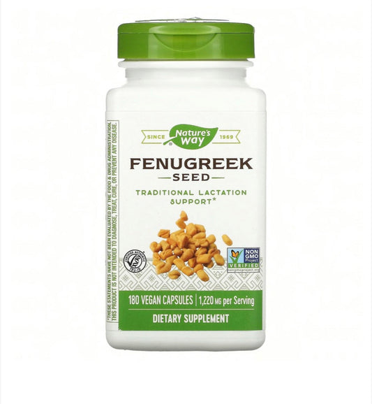 Nature's Way Fenugreek Seed, 610 mg, 180 Vegan Capsules Minoustore