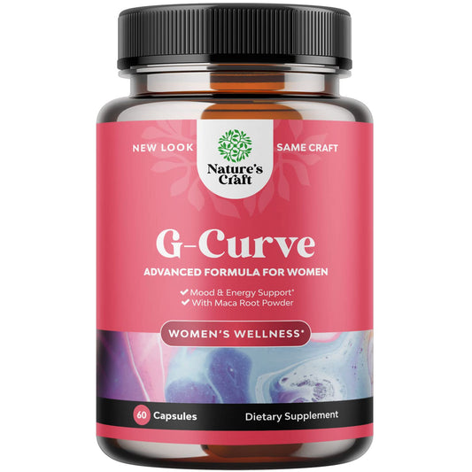 Natures Craft G-Curve Pure & Potent Butt Enhancer + Breast Enhancement Pills With Horny Goat Weed For Libido Minoustore