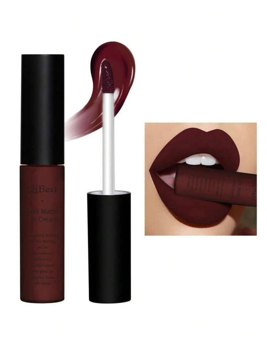 Soft Matte Lip Cream, Highly Pigmented Long-Lasting Wear Non-Stick Cup Liquid Lipstick Lip Gloss Lip Glaze Minoustore