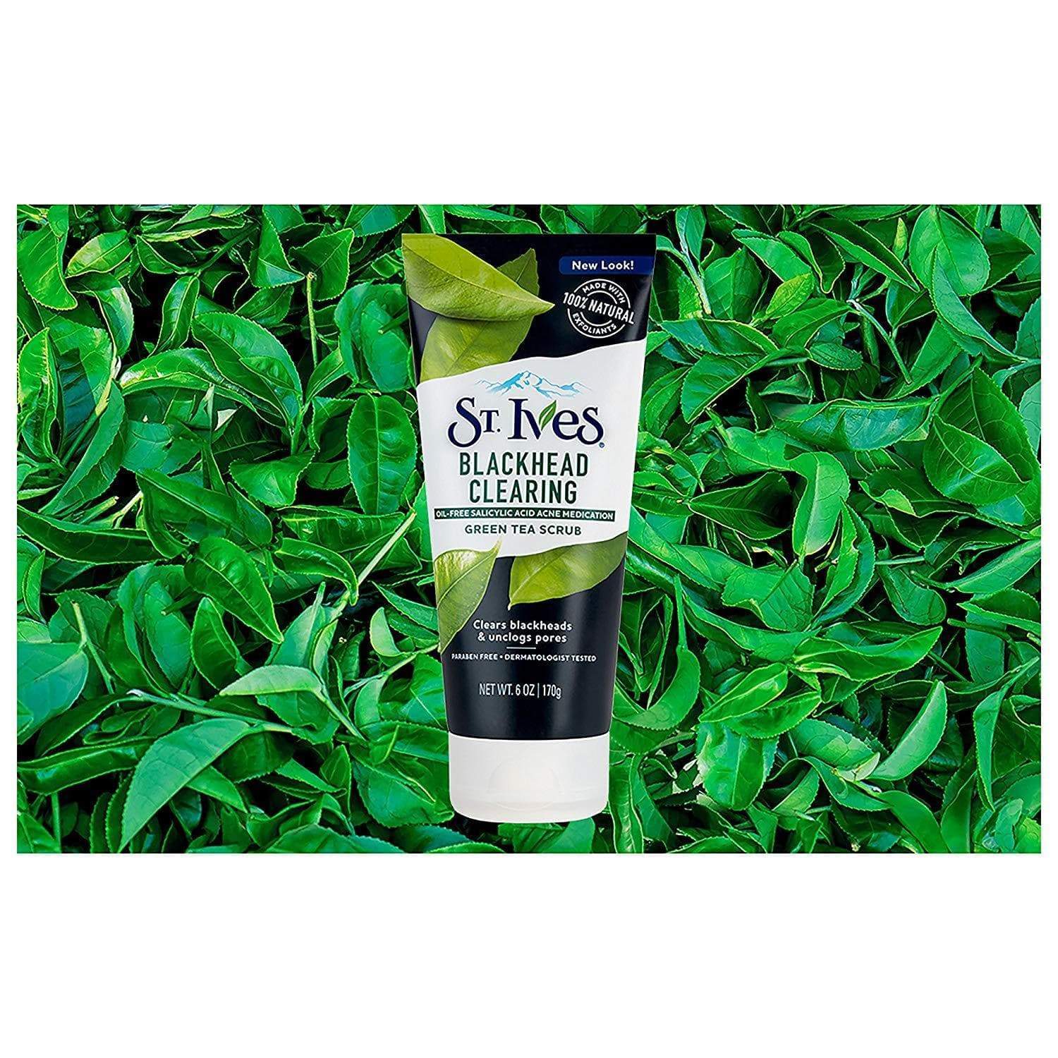 St. Ives Blackhead Clearing Face Scrub, Green Tea Minoustore