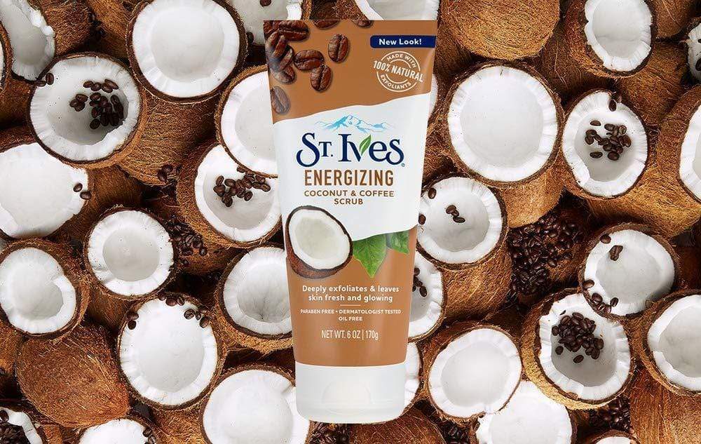 St. Ives energizing coconut & coffee face scrub Minoustore