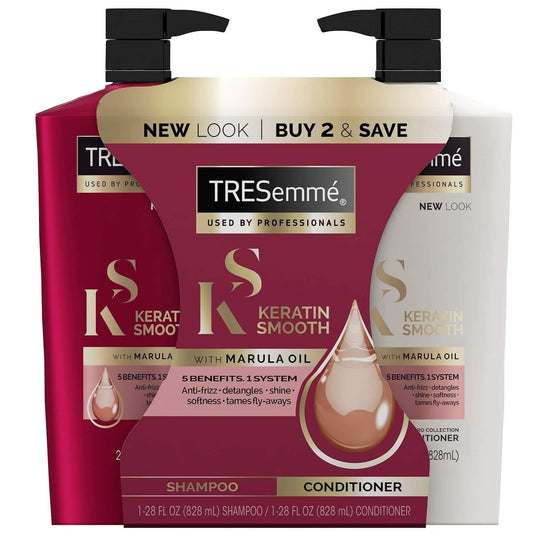 TRESemme Keratin Smooth with Marula Oil Shampoo and Conditioner (2 X 828mL) Minoustore