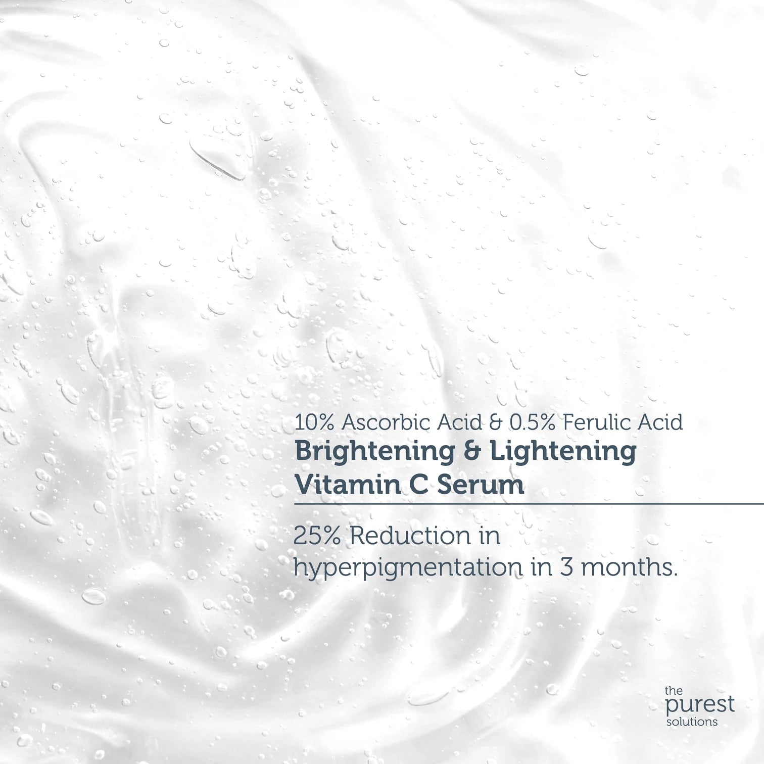 The Purest Solutions 10% Ascorbic acid & 0.5% Ferulic Acid - Brightening & Lightening Vitamin C Serum Minoustore