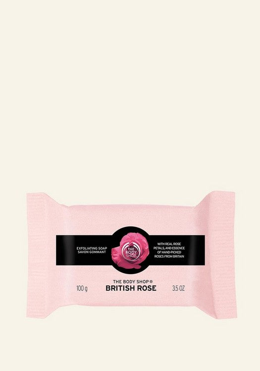 The body shop savon gommant British rose Minoustore