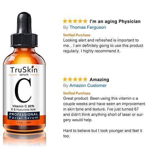 TruSkin Naturals Vitamin C Serum with Hyaluronic Acid & Vitamin E Minoustore