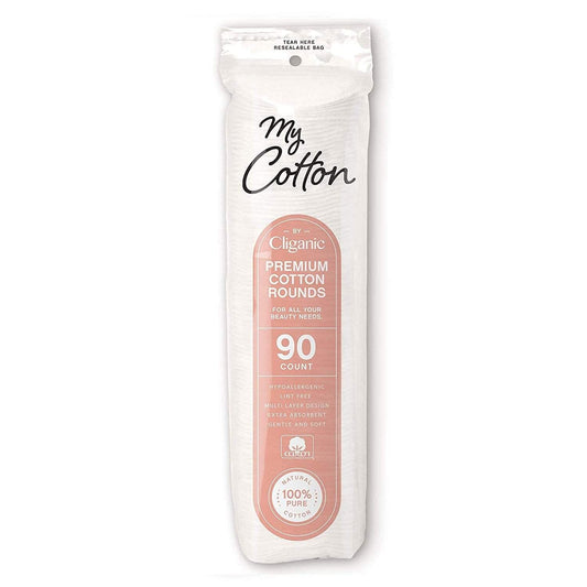 cliganic cotton rounds 90 count Minoustore